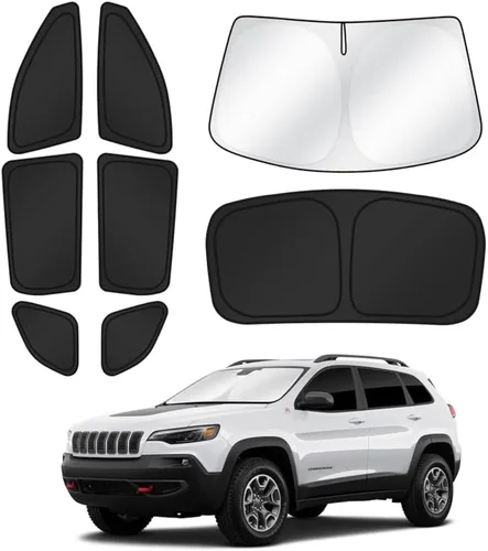 Vista 124 de Canvcle Parasol para parabrisas para Jeep Wrangler JL 2018-2026, accesorios gruesos de 6 capas para Jeep Gladiator JL/2020-2026, protector