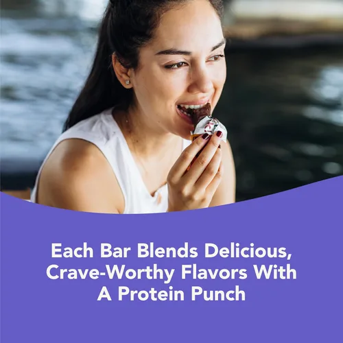 Vista 7 de think! Delight Barras de proteínas, bajas en carbohidratos, sin gluten, pastel de mousse de chocolate, 10 unidades (el embalaje puede variar)