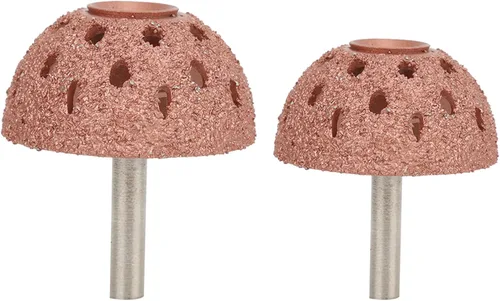 Vista 4 de Kit de ruedas de pulido de tungsteno, paquete de 2 ruedas de pulido de acero de tungsteno, tipo tazón, almohadilla de molienda, amoladora