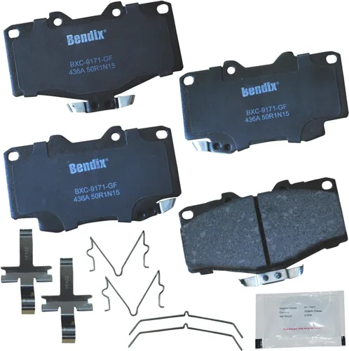Vista 245 de Pastillas de freno delanteras semi-metálicas Bendix Priority1 CFM1774 para Ford Transit 2019-2017, Transit-150 2021-2015, Transit-250 2021-2015