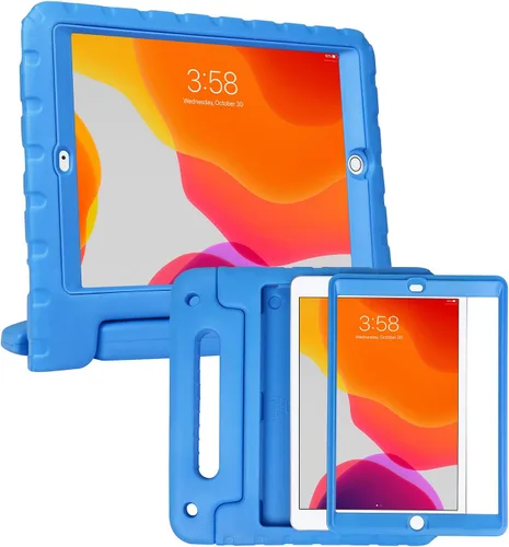Vista 11 de HDE - Funda para niños para iPad de 9ª generación, a prueba de golpes, protector de pantalla de 10,2 pulgadas Negro