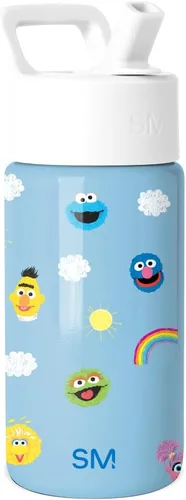 Vista 41 de Simple Modern Summit - Botella de agua con tapa con pajilla, vaso con aislamiento térmico de acero inoxidable de 14 onzas para niños pequeños
