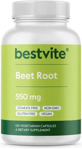 BESTVITE Raíz de remolacha 550 mg por cápsula (120 cápsulas vegetales