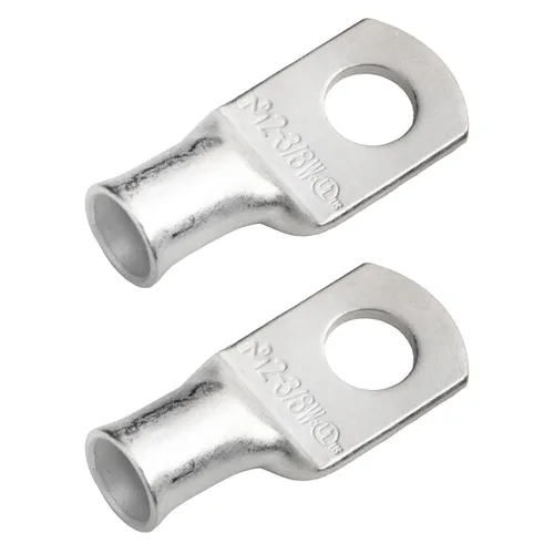 Vista 265 de SELTERM 5 piezas terminales de cable de cobre estañado 1/0 AWG perno de 1/2", extremos de cable de batería, terminales de anillo, conectores