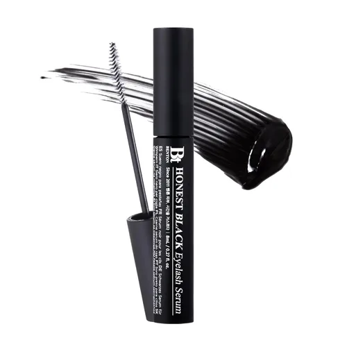BENTON Honest Black Eyelash Serum - Suero de crecimiento de pestañas para pestañas más gruesas y más llenas - Creando un look de maquillaje con