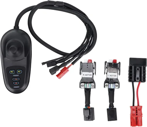 Vista 9 de Silla de ruedas eléctrica Joystick Controller Accesorio de repuesto, 4 teclas de cambio de velocidad flexible y estable para silla de ruedas