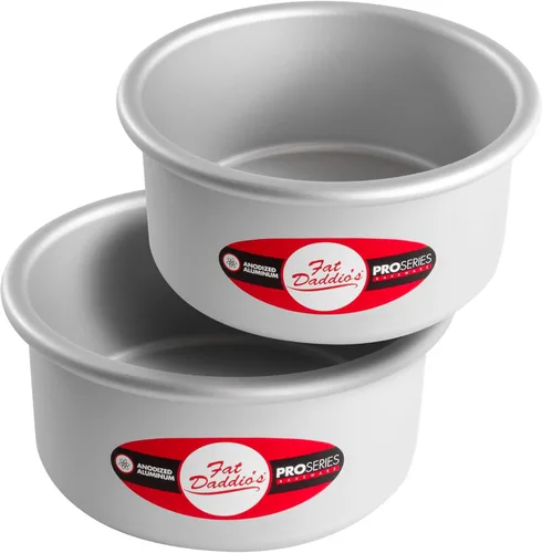 Vista 60 de Fat Daddio's Juego de moldes para pasteles redondos uniformes de aluminio anodizado de 4 niveles, profundidad de 2 pulgadas
