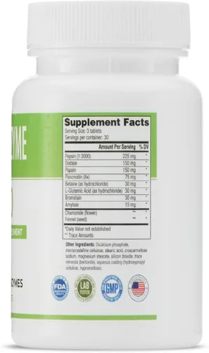 Vista 2 de Prevenzyme Pro Suplemento de enzimas digestivas (90 pestañas) por Legere Pharmaceuticals para ES Global