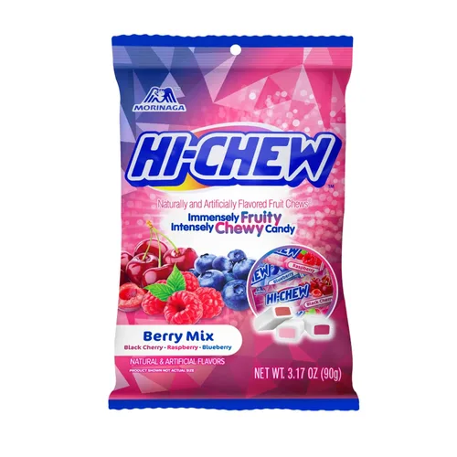 Vista 27 de HI-CHEW Mezcla Superfruit, 3.17 oz, 6 piezas, sin gluten, elaborada con sabores de frutas naturales y artificiales