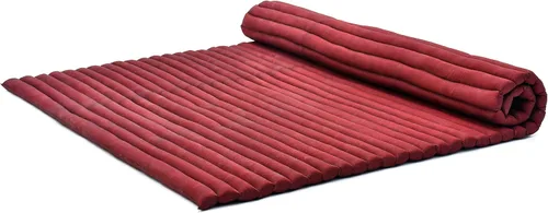 Vista 742 de Leewadee colchón tailandés enrollable para cama de invitados, tapete de yoga, para masaje tailandés, ecológico, orgánico y natural.