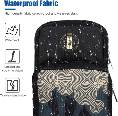 Vista 2 de Xishwon Backpack Carrying Travel Bag for Nintendo SwitchLiteOLEDConsoleDockJoy-Cons&Accessories Storage, Portable Nylon Waterproof Crossbody