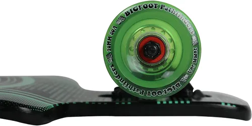 Vista 3 de Paradise Longboard Drop Through Complete Cruiser Skateboard, Neo, 10 x 40 pulgadas