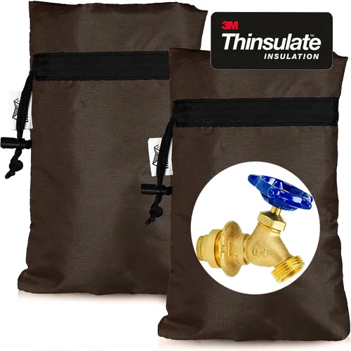 Vista 8 de Cubierta de Grifo al Aire Libre Ampliada para Protección contra Congelación en Invierno, Thinsulate de 3M, 10”H x 6.3”W Fundas para Aspersores