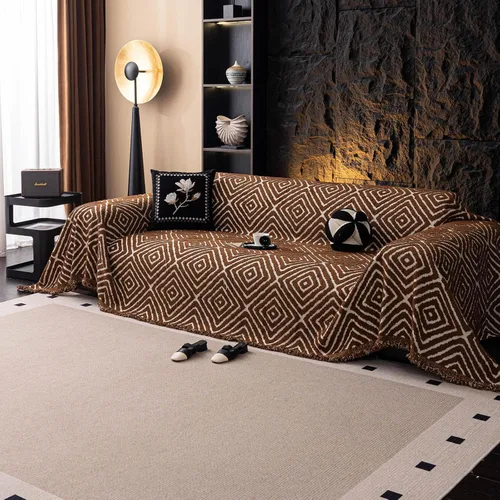 Vista 41 de ROOMLIFE Manta Funda Azteca Bohemia para Sofá, Decoración del Hogar Estilo Granja, Fundas de Sofá para Loveseat, Sofás de 2/3 Cojines, Apta