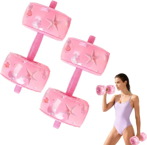 Vista 6 de Travel Weights Water Filled Dumbbell Set of 2,6LB Hand Weights for Women at Home Gym Exercise Training