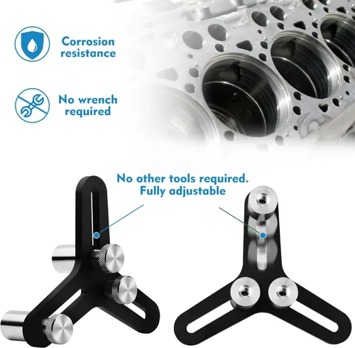 Vista 5 de Herramienta de cuadratura universal de anillo de pistón para orificios de 2-5 pulgadas de espacio final