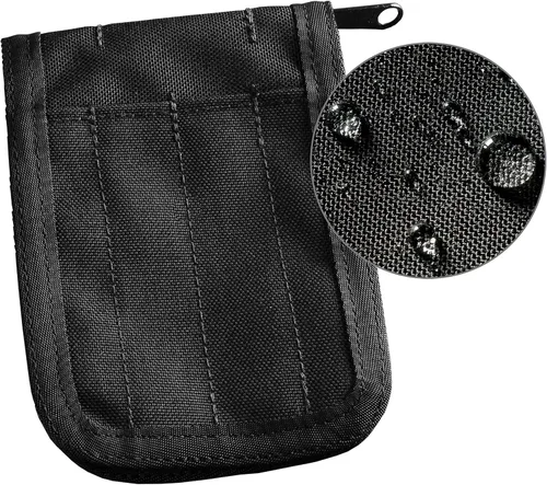 Rite in the Rain Cuaderno resistente a la intemperie con cubierta de tela CORDURA, 3 x 5 pulgadas, cubierta negra (No. C935B), 6 x 4.25 x 0.625