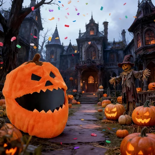 Vista 4 de Funda para casco de motocicleta, divertida protección de casco de felpa de dibujos animados, cubierta de casco de calabaza de Halloween, accesorios