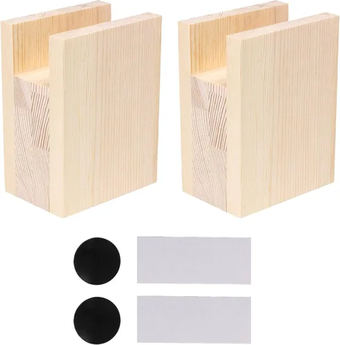 2 elevadores de cama para muebles, elevadores de cama resistentes en alturas de 4 pulgadas (añadir altura de 3.9 in)