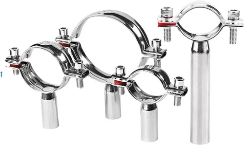 1PC 304 Stainless Steel fixture Pipe Bracket Welding Pipe Circular Locking Clamp 45-48mm L100mm