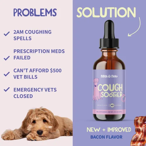 Vista 3 de Remedio para la tos para perros, para la tos de la perrera, alivio de alergias de perros con fórmula natural, gotas líquidas para calmar la garganta