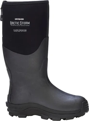 Vista 3 de Dryshod Arctic Storm Hi Botas de invierno para hombre, color negrogris, ARS-MH-BK