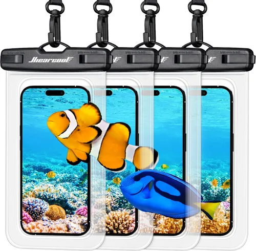 Vista 28 de Hiearcool Funda impermeable para iPhone, Bolsa impermeable para teléfono, Artículos esenciales de viaje, Accesorios de crucero, Imperdibles - 4 negro
