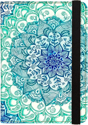 Funda para pasaporte, cartera de viaje con bloqueo RFID, bonita funda para pasaporte con ranuras para tarjetas de crédito, artículos esenciales de