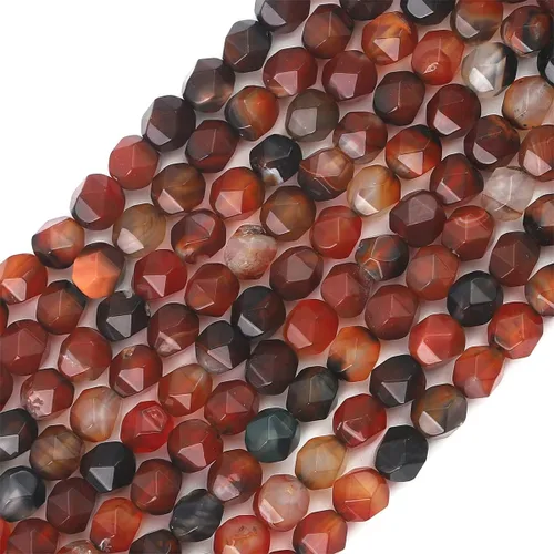 Vista 11 de BEADIA Cuentas redondas de facetas de piedra natural de amazonita de 6 mm para hacer joyas, tira de 36 cm