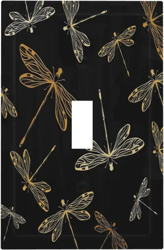 Vista 21 de Cubiertas de pared de lodge rústico retro con diseño de osos, ciervos y animales salvajes. Placas de pared dúplex simples para interruptor de luz.