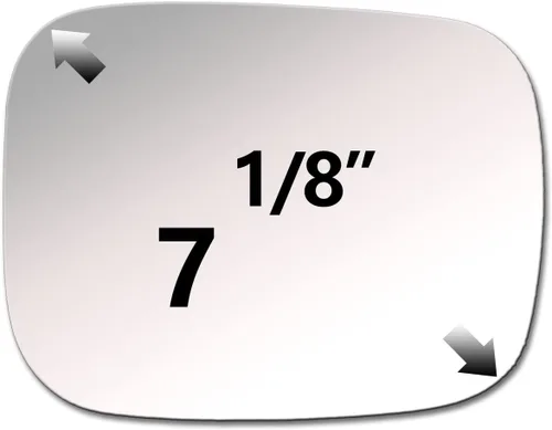 Vista 2 de ReYee Espejo lateral de cristal para Volvo V70 2007-2010 XC70 2007-2010 XC90 2007-2014 Pasajero lado derecho espejo de repuesto sin placa