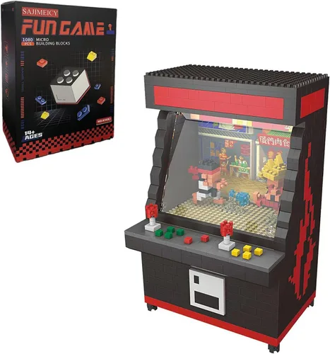 Vista 2 de Juego de lucha micro bloques para adolescentes o adultos, juego de construcción de micro bloques de bricolaje para fanáticos del juego