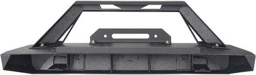 Vista 5 de u-Box Wrangler CJ7 Parachoques delantero rechoncho con placa de cabrestante y anillos en D compatible con Jeep Wrangler CJ7 1976-1986