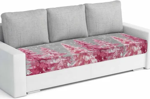 Vista 30 de Fundas de cojín para sofá de color naranja y rosa, funda elástica para sofá con parte inferior elástica, funda protectora moderna de arte abstracto