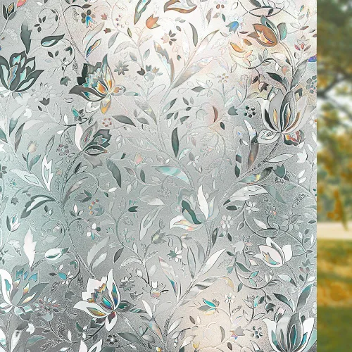 Película de privacidad para ventana, cubierta de vidrio esmerilada extraíble para baño, adhesivo estático opaco, control de calor, adhesivo para