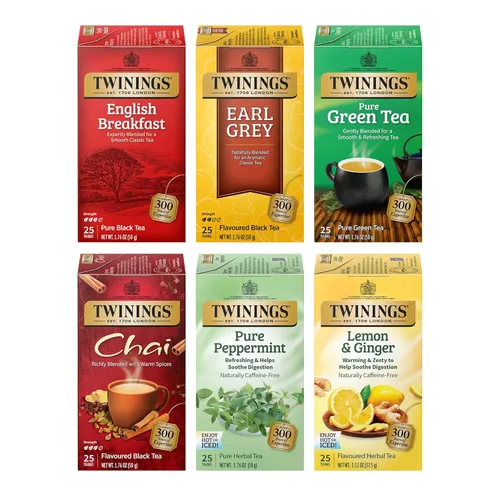 Vista 15 de Twinings, Decaffeinated Chai - Té negro Chai sin cafeína y con especias dulces y sabrosas, caliente o helado, el embalaje puede variar, 120 bolsitas