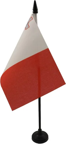 Vista 114 de Aland Table Flag 4'' x 6'' - Aland - Finland Desk Flag 15 x 10 cm - Black plastic stick and base - AZ FLAG