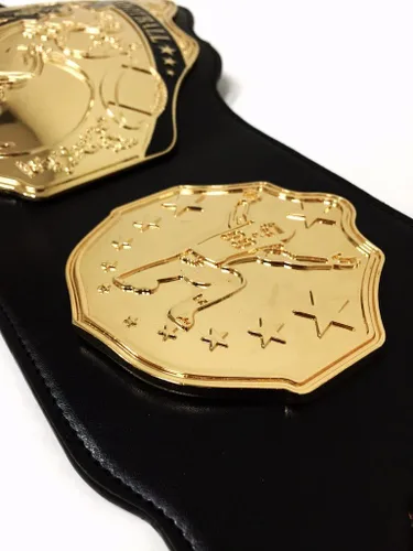 Vista 6 de Undisputed Belts Premio del trofeo del cinturón del campeonato de fútbol de fantasía - Spike