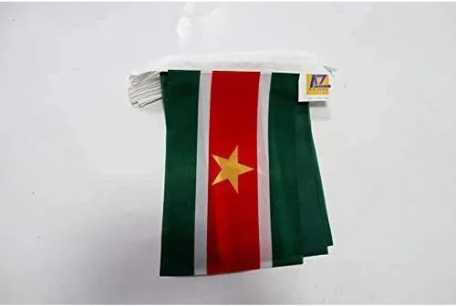 Vista 179 de Guatemala 19.7 ft BUNTING Flag 20 banderas 9'' x 6'' - Banderas de cuerda guatemalteca 5.9 x 8.3 in - AZ FLAG