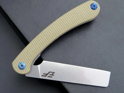 Vista 5 de Eafengrow EF939 cuchillo plegable de bolsillo con hoja de acero D2 y mango G10; cuchillo plegable de bolsillo EDC para supervivencia en camping y al