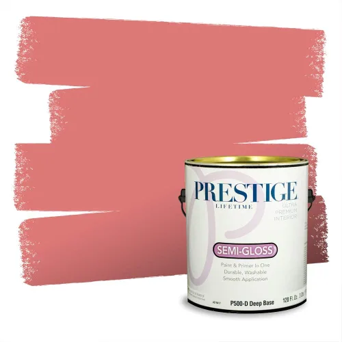Vista 442 de Prestige Paints Pintura exterior e imprimación en uno, 1 galón, plano, coincidencia comparable de Valspar* Amber Rose*