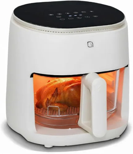 Vista 9 de WILLOW Eco Series - Freidora de aire 6 en 1 con cesta de vidrio, freidora de aire de vidrio no tóxica de 5 cuartos de galón con pantalla digital