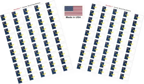 Vista 86 de 100 calcomanías de la bandera de Afganistán, dos hojas de 50, 1.5" x 1" hechas en Estados Unidos, calcomanías autoadhesivas para álbum de recortes