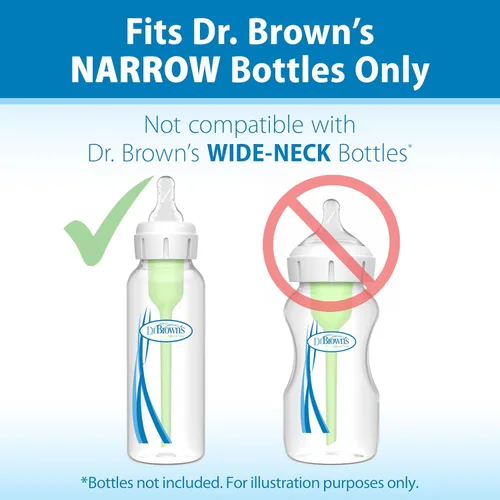 Vista 8 de Dr. Brown's Natural Flow Level 3 - Pezón estrecho para biberón, flujo medio-rápido, 100% silicona, 6 unidades (paquete de 12)