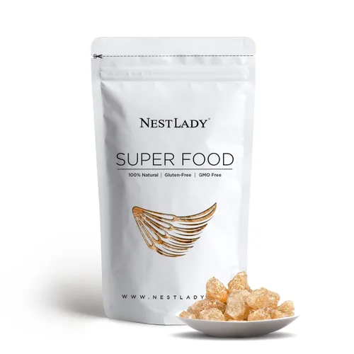 Vista 5 de NESTLADY Azúcar de roca amarilla de alta calidad, 6.35 oz, 100% natural, hecho de azúcar de caña, azúcar de roca para Pho, té, café, postres