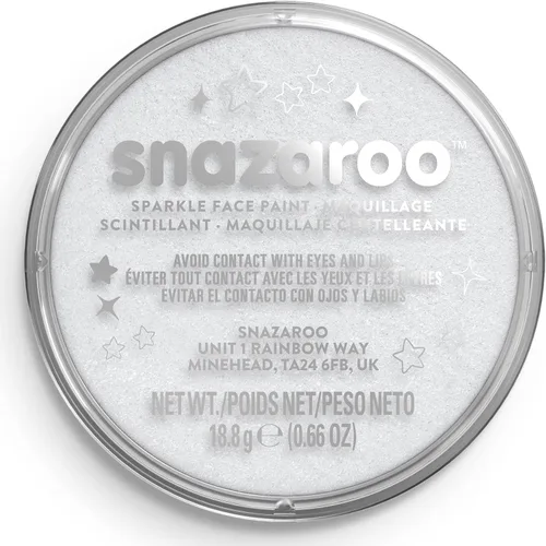 Vista 13 de Snazaroo - Pintura para rostro y cuerpo, olla de 18,8 g, blanco brillante
