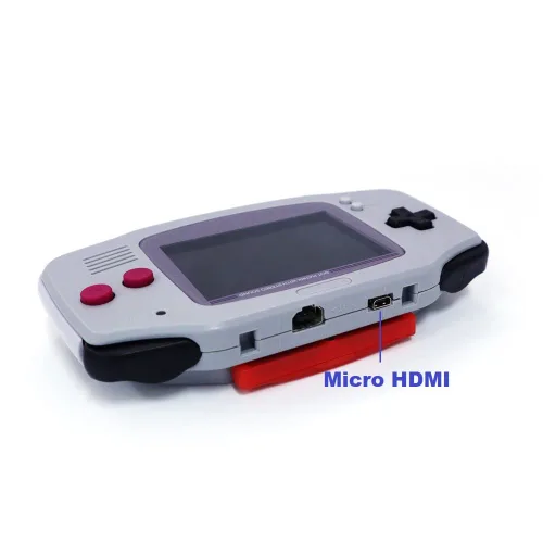 Vista 4 de HISPEEDIDO NDSI GANi LCD Screen Replacements Kits, Backlit Display HDMI Converter Adapter Accessories Sets Compatible with GBA Game Boy Advance