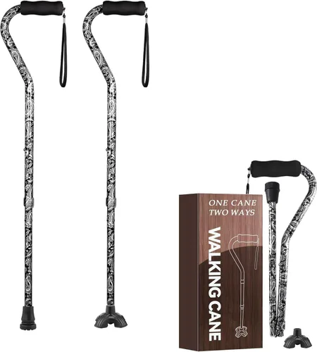 Vista 16 de Floral Canes for Women Folding Cane for Stability with Non-Slip Base, Adjustable Walking Cane for Seniors - Lightweight Collapsible Walking Sticks