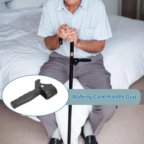 Vista 8 de Agarres de mango de bastón para caminar, soporte para bastón para ancianos, discapacitados para caminar o muleta, ancianos, discapacitados, se