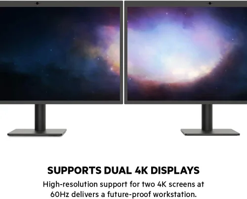 Vista 5 de Belkin Thunderbolt 3 Dock Pro con cable Thunderbolt 3 - Hub USB-C - Estación de acoplamiento USB-C para MacOS y Windows, 4K dual a 60Hz, velocidad